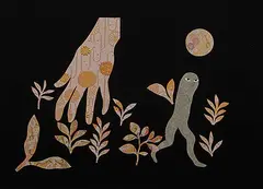 April Matisz, Searching, Gathering, 2020, collage on paper