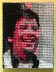 Harley Morman, Anthony, 2008, acrylic yarn on plastic canvas