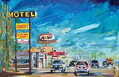 Chrissy Nickerson, Fort Macleod, Alberta, 2021, oil on wood panel