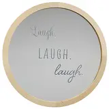 Jeremy Pavka, Laugh, Laugh, Laugh #3/5, 2022, framed sandblasted mirror