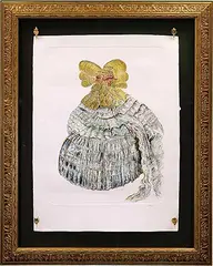 Janice Rahn, Composition in the Shape of a Pod, 2019, ink and watercolour on paper