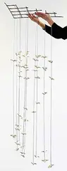 Catherine Ross, Study in White, 2021, ceramic and steel wire sculpture