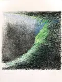 Jeffery John Spalding, Darkness #20/35, 1993, hand coloured lithograph on paper