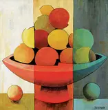Constance Bachmann, Morning, Noon and Night, acrylic on canvas