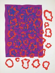 Anthony Benjamin, Untitled - Leopard Abstraction #25/26, 1968, colour silkscreen on paper