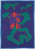 Anthony Benjamin, Untitled - Upside Down U #6/30, 1969, colour silkscreen on paper