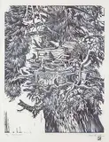 Samuel Black, Bird Paradise #14/20, wood block on paper