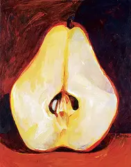Noni Boyle, Untitled - Pear, acrylic on canvas