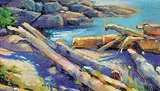 John H. Burrow, Sechelt, B.C. - Oct, acrylic on panel