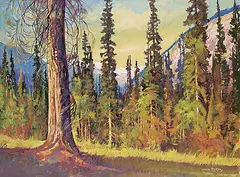 John L. Byrne, Untitled - Deep in the Bush, oil on wood board
