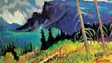 John H. Burrow, Valemount B.C., oil on canvas board