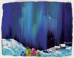 Shooting Star by Rod Charlesworth, 1996, oil on paper, sold May 2022