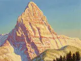 Michael L. Coleman, Mt. St. Nicholas - Study, 1980, oil on wood board