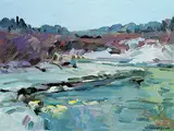 Louise Cook, Thaw, 2015, oil on panel