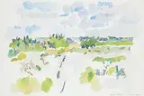 Reta Madeline Cowley, Untitled - Tranquil Sunday Morning, 1987, watercolour on paper