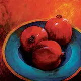 Bonnie Curran, Three's a Crowd, acrylic on canvas