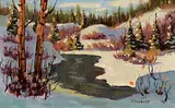 Mannie Gonsalves, Untitled - Winter Stream
