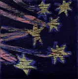 Vera Greenwood, Shooting Stars, 1990, mixed media on wood board