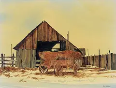 Melvin George Heath, Untitled - Old Barn, 1969, watercolour on paper