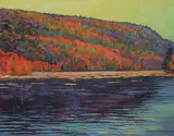 Bruce Allen Heggtveit, Mount Cascades in Autumn, 1981, pastel on paper