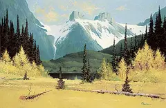 John R. Jackson, Unnamed Lake, oil on wood board