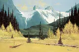 John R. Jackson, Unnamed Lake, oil on wood board