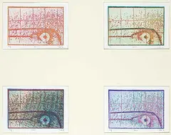 Ted Ing, Union #A/P, 1976, colour etchings on paper