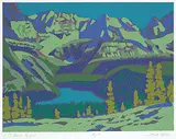 Illingworth Kerr, O'Hara Night #A/P, colour silkscreen on paper