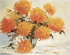 Harold Lloyd Lyon, Untitled - Flowers in Glass Vase, oil on wood board