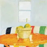Robert F.M. McInnis, Untitled - Bay Blanket with Fruit, 1998, oil on canvas