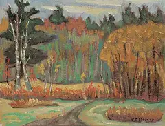Sidney Charles Mooney, Forest, oil on canvas