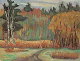 Sidney Charles Mooney, Forest, oil on canvas