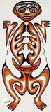 Daphne Odjig, Untitled - Frog Spirit, colour silkscreen on paper