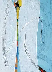 Don Reichert, Landscape Postage 4, 2003, acrylic on paper