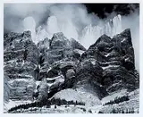 Craig Richards, Untitled - Mountainscape [Canadian Rockies Series], 2000, black and white photograph on paper