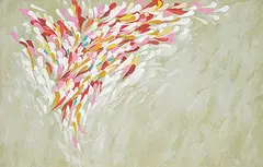 Charles Roth, Wild Pink, 1977, acrylic on canvas