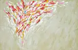 Charles Roth, Wild Pink, 1977, acrylic on canvas
