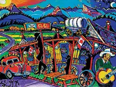 Brian J. Scott, Ian Tyson Country, acrylic on canvas