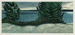 Jeremy Smith, Dark Day, Burnegie #15/84, 1980, colour silkscreen on paper