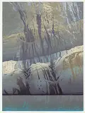 Allen Harry Smutylo, Fjord Wall - Greenland #11/65, colour lithograph on paper