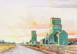 Peter J. Thompson, Untitled - Cluny Elevator, watercolour on paper