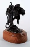 Don Toney, Untitled - Saddle #6/35, 1988, bronze sculpture