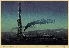 George Weber, Alberta Energy II #36/162, 1981, colour wood block on paper
