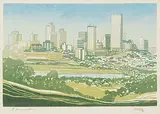 George Weber, Edmonton, 1970, colour silkscreen on paper