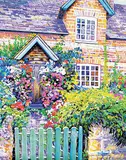 John H. Burrow, Manor House, acrylic on canvas