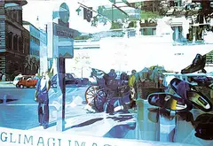 Lynne Crouch, Untitled - Rome Reflections, oil on canvas