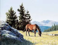 Richard Audley Freeman, Well Earned, oil on wood board