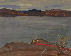 A. Y. Jackson, October, Lake Superior, 1919, oil on wood panel