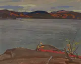 A. Y. Jackson, October, Lake Superior, 1919, oil on wood panel