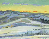 Illingworth Kerr, Turner Valley Hills, Green - Purple